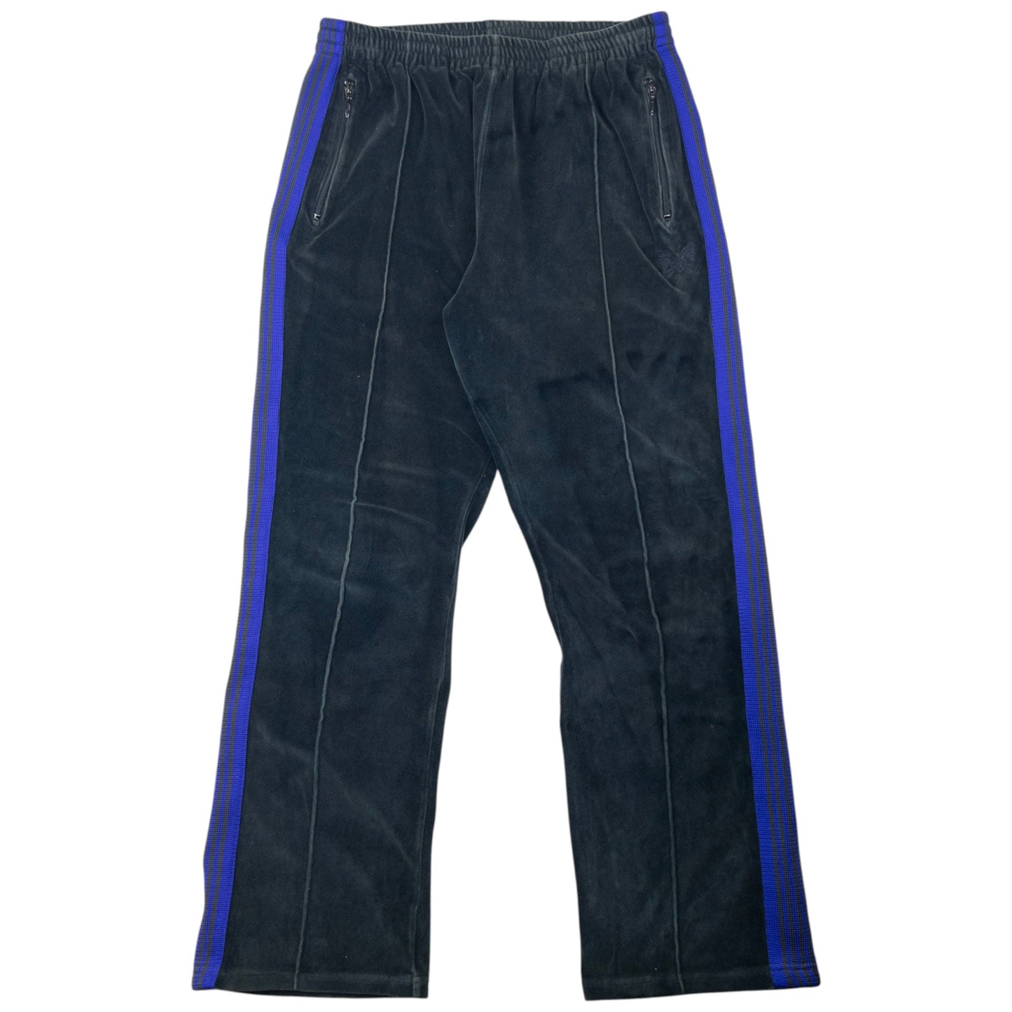 Needles Embroidered Velour Joggers Size XL | XL, Multicoloured