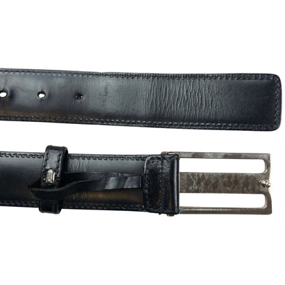 Vintage 2000s Gucci Leather Belt Size S | O/S, Black