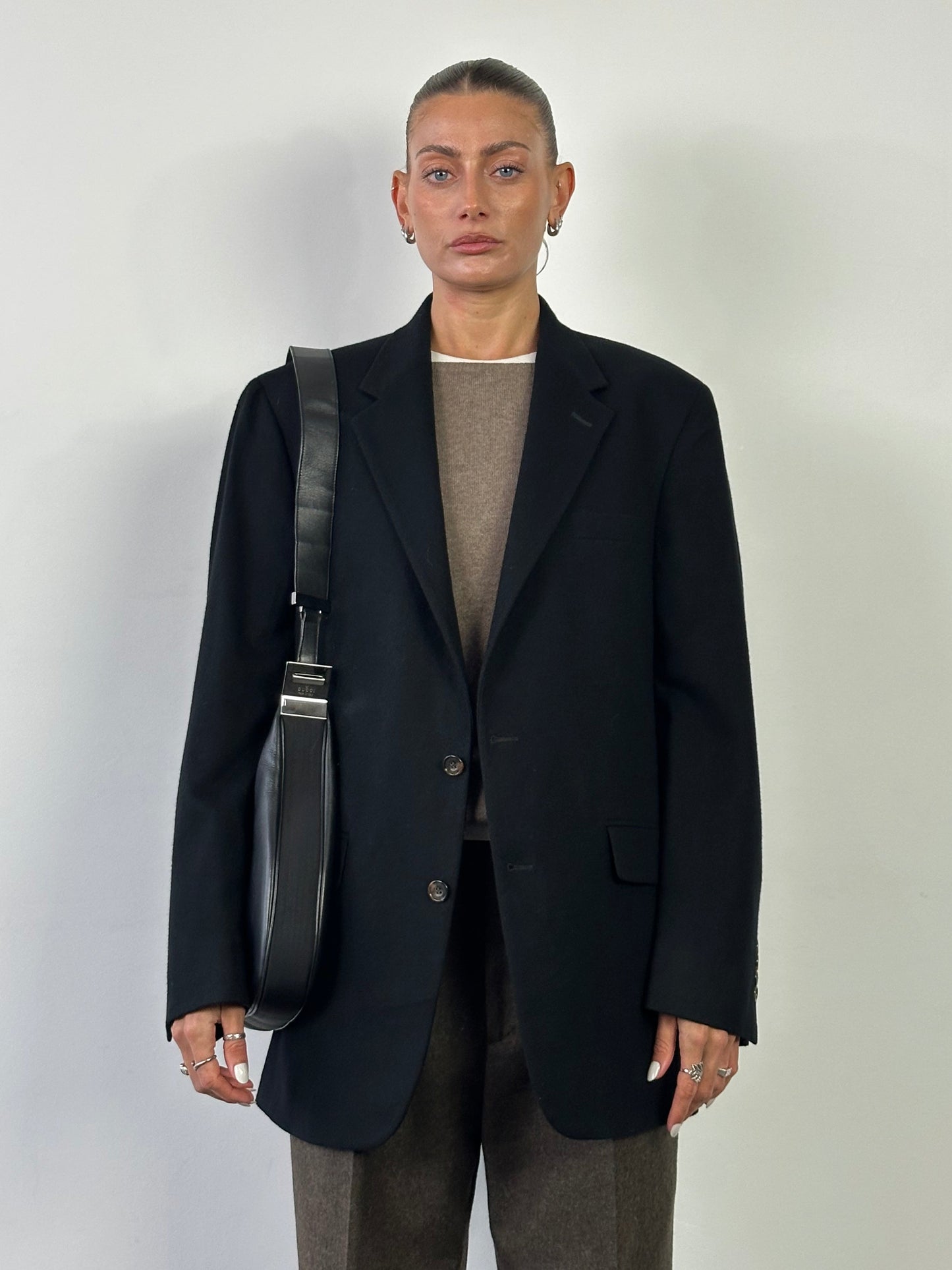 Vintage Pure Cashmere Single Breasted Blazer - XL