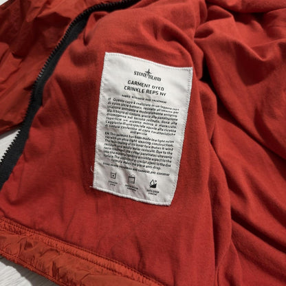 Stone Island Garment Dyed Crinkle Reps Jacket | Large, Red