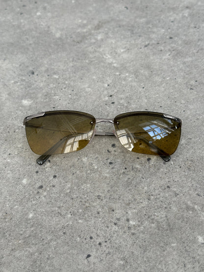 Versace 2000s Rimless Rectangular Sunglasses