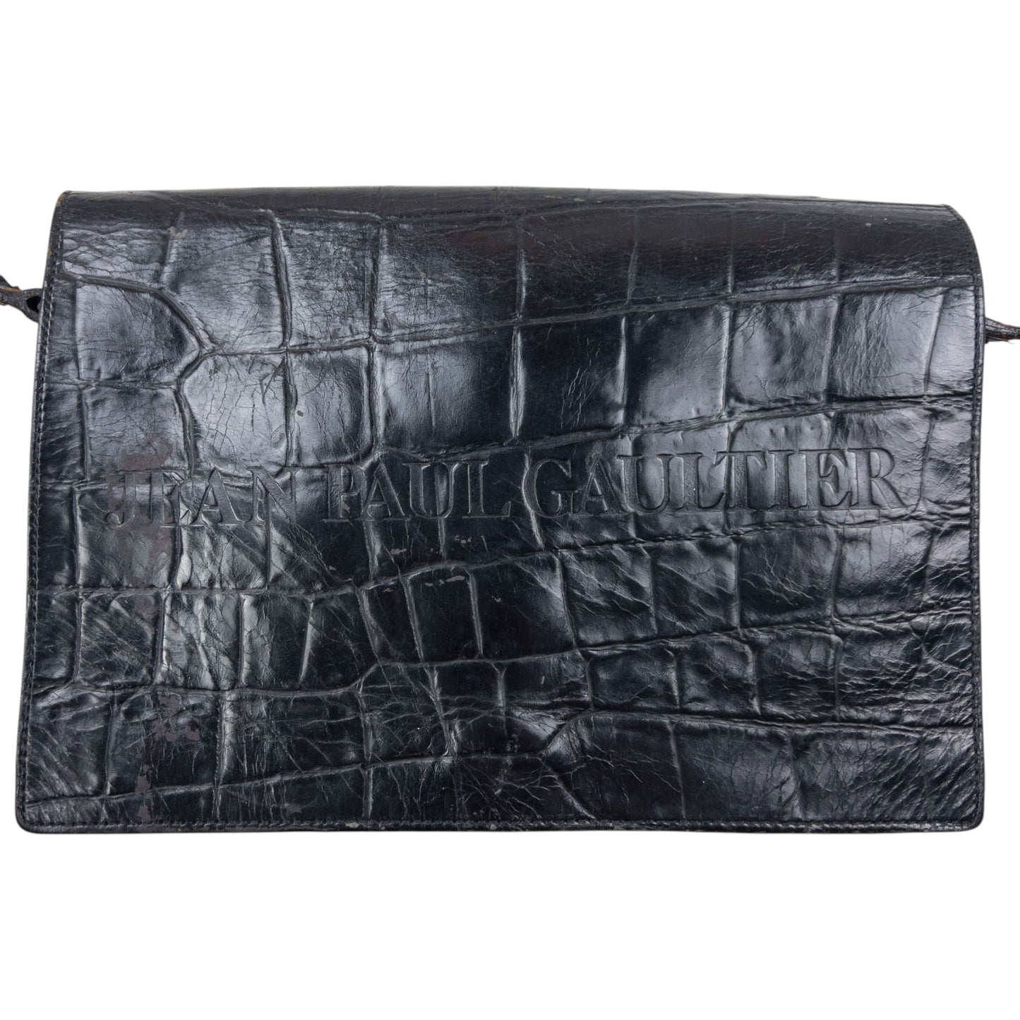 Vintage Jean Paul Gaultier Crocodile Embossed Crossbody Bag