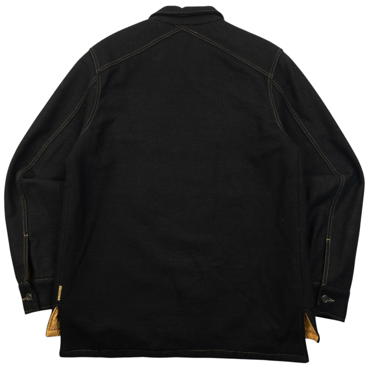 Vintage 2000s Armani Jeans Zip Up Wool Jacket Size M | Medium, Black