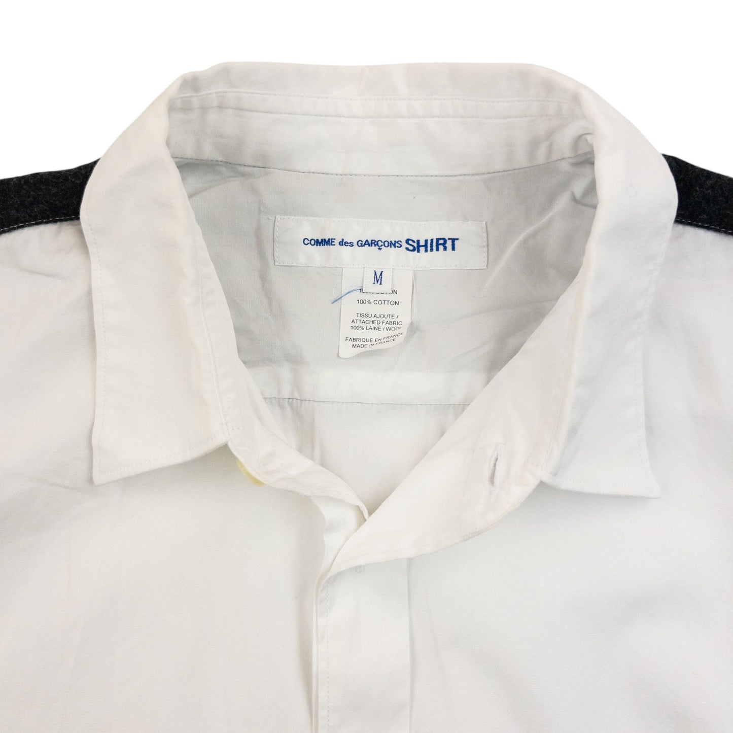 Vintage 2000s Comme Des Garçons SHIRT Long Sleeve Button Up Shirt Size M | Medium, Grey