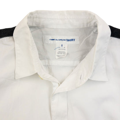 Vintage 2000s Comme Des Garçons SHIRT Long Sleeve Button Up Shirt Size M | Medium, Grey