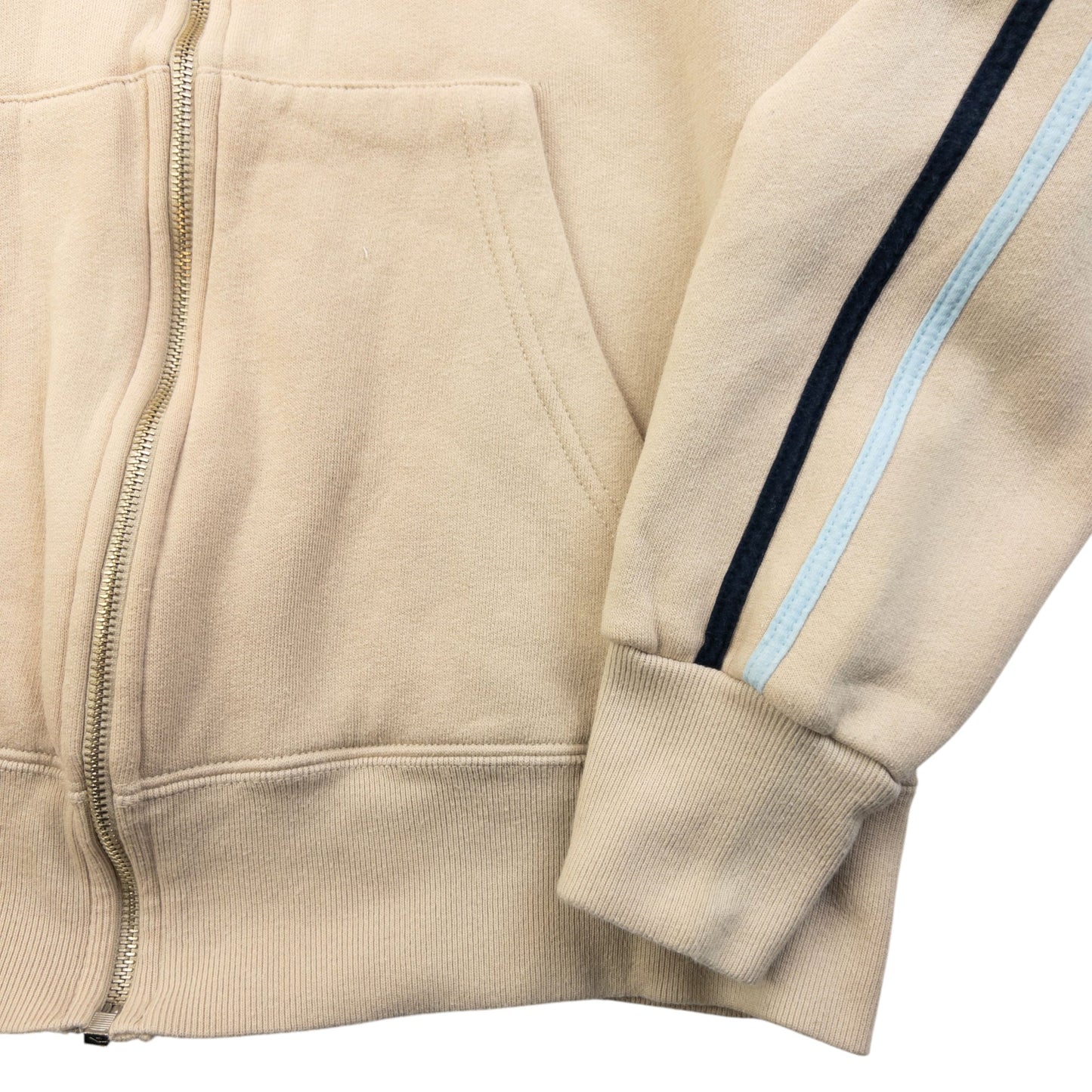 Vintage 2000s Dolce & Gabbana Zip Up Sweatshirt Size S | Small, Beige
