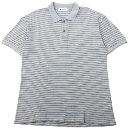 Vintage 90s Issey Miyake Striped Polo Shirt Size M