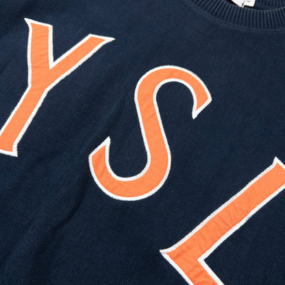 Vintage 2000s YSL Yves Saint Laurent Embroidered Sweatshirt Size M | Medium, Multicoloured