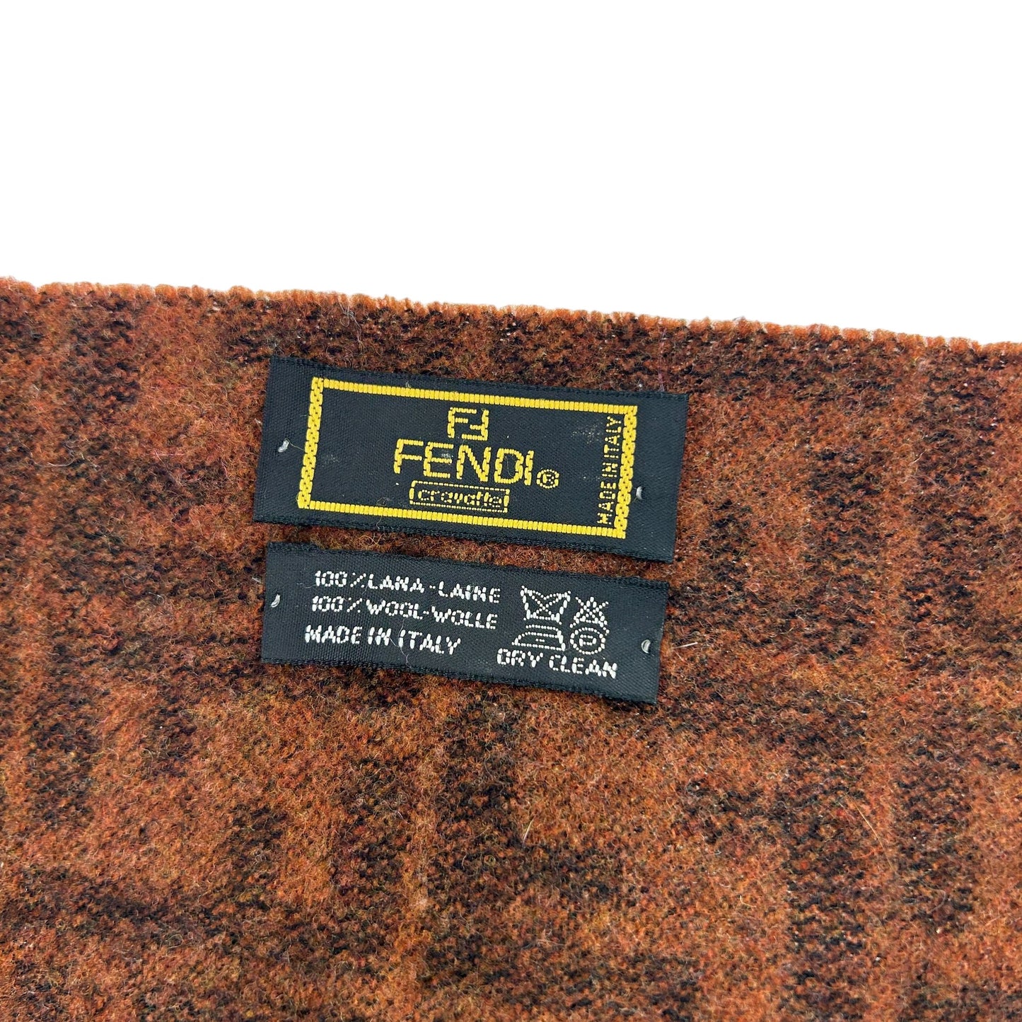 Vintage Fendi Monogram Wool Scarf