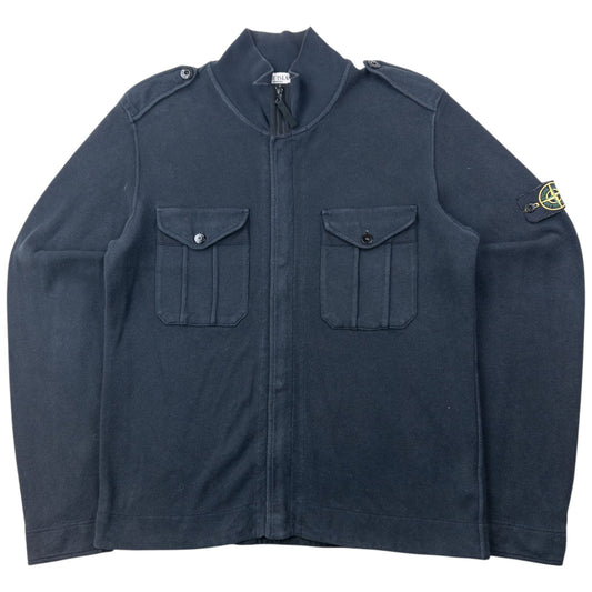 Vintage 2004 Stone Island Zip Up Jacket Size M | Medium, Navy