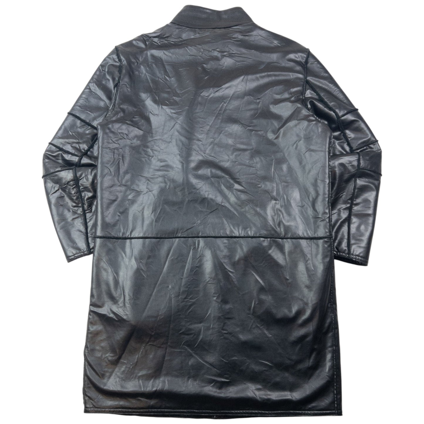 Vintage 2000s Versace Classic Fleece Lined Leather Jacket Size XL | XL, Black