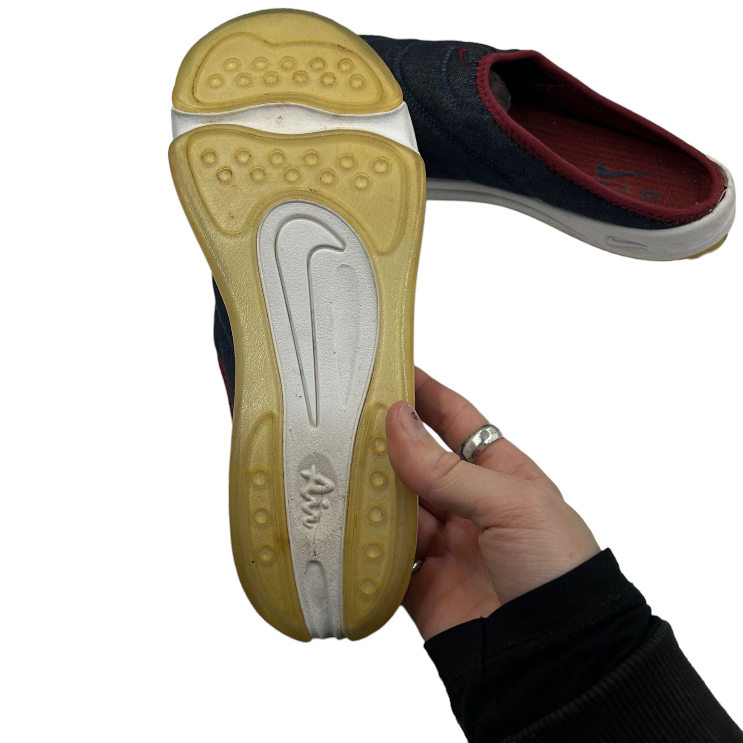 Vintage 1999 Nike air Soc Moc Slip On Shoes Size UK 5.5