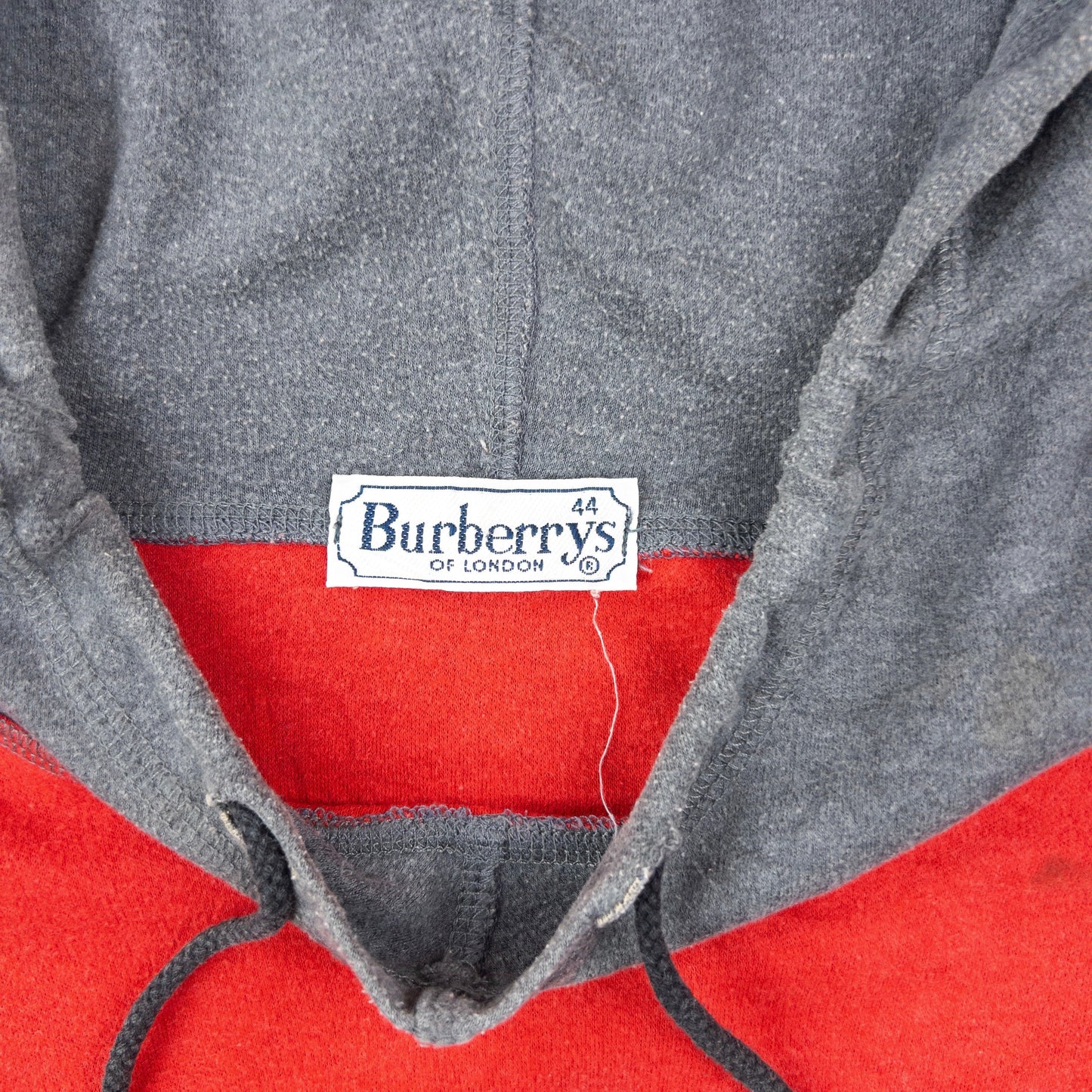 Vintage 90s Burberry Embroidered Hoodie Size M