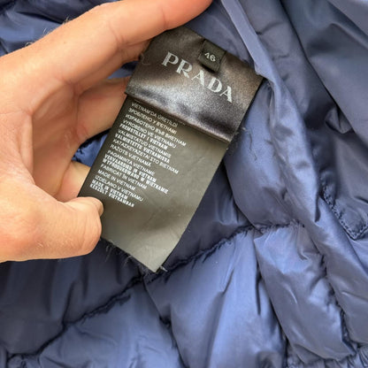 Prada Milano Quilted Puffer Jacket (S) | Small, Blue