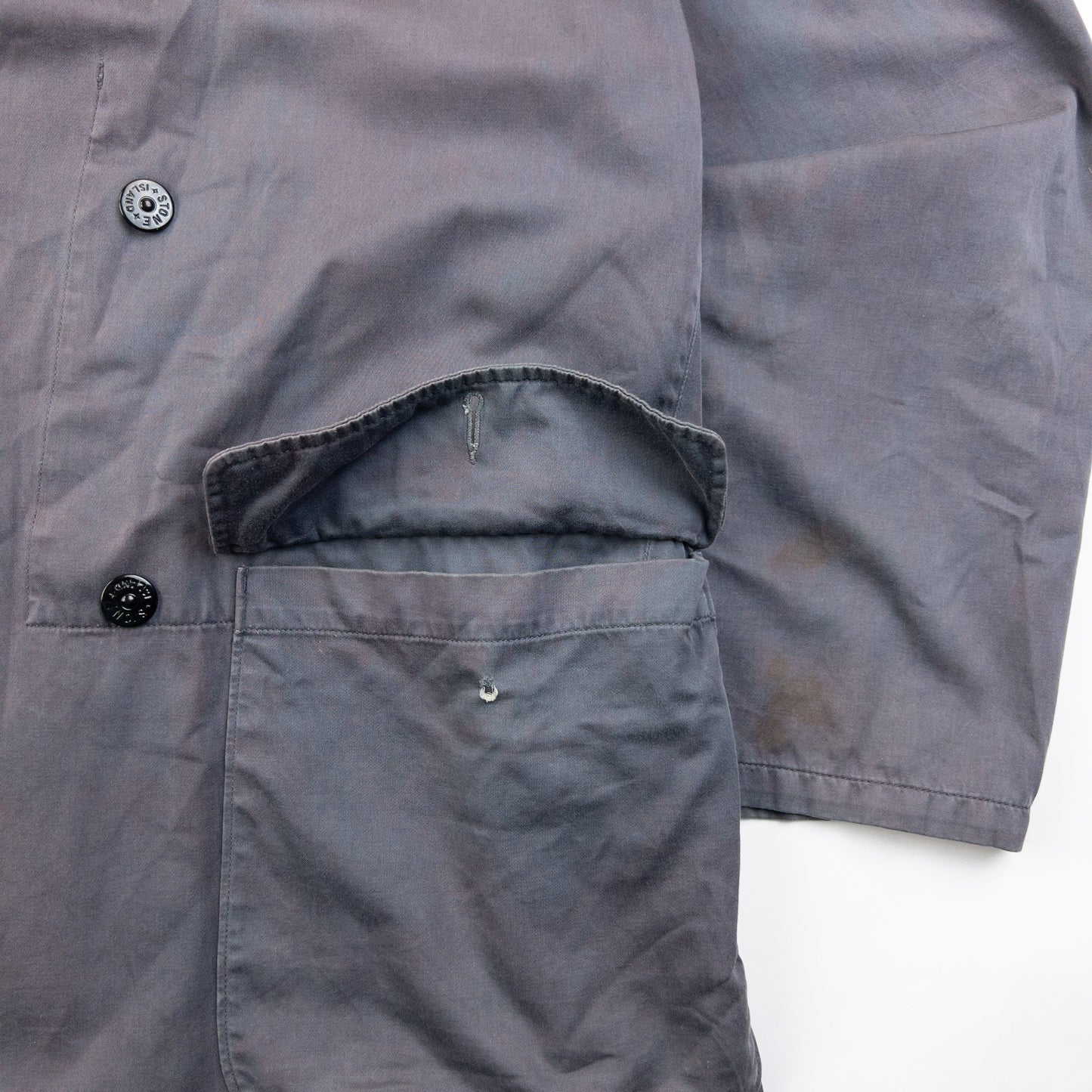 Vintage 1994 Stone Island Lino Flax Double Breasted Jacket Size XL | XL, Multicoloured