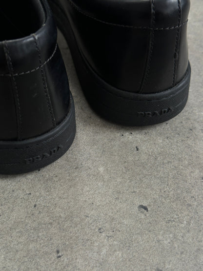 Prada Sport 2000s Leather Minimal Lace Up Trainers - UK 5.5