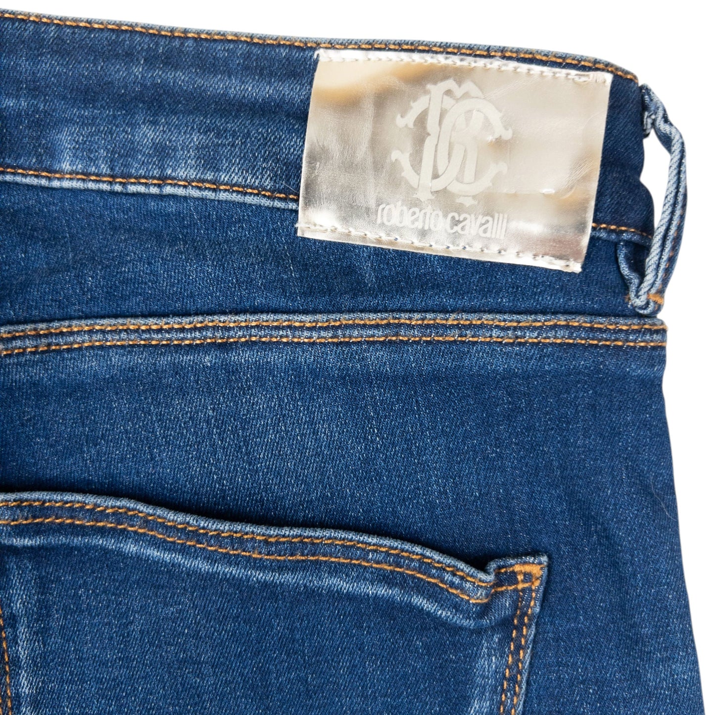 Vintage 2000s Roberto Cavalli Tribal Snake Skinny Jeans Womens Size W30 | W30, Multicoloured