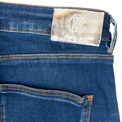 Vintage 2000s Roberto Cavalli Tribal Snake Skinny Jeans Womens Size W30 | W30, Multicoloured