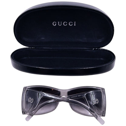 Vintage 2000s Gucci Diamanté Sunglasses | O/S, Grey