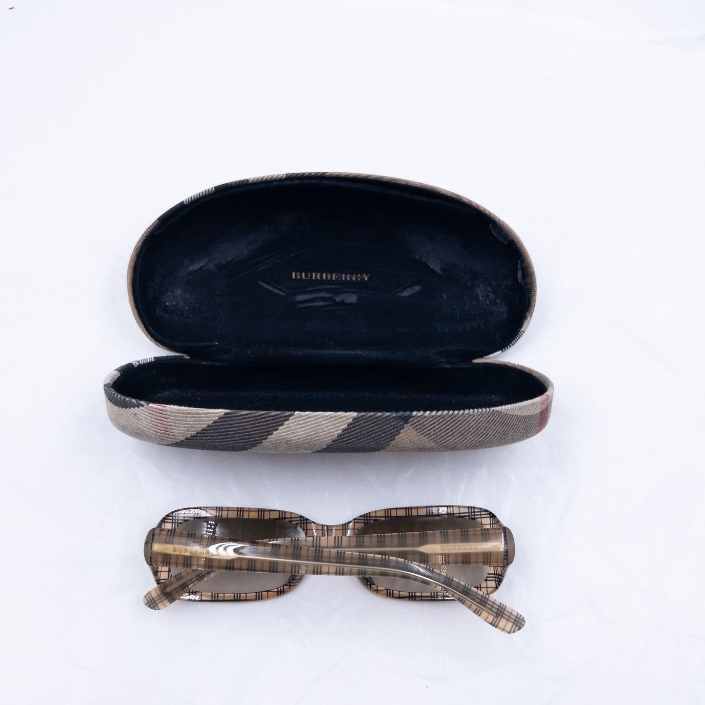 Vintage 2000s Burberry Nova Check Sunglasses | O/S, Beige