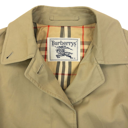Vintage 90  Burberry Nova Check Lined Belt Waist Trench Jacket Womens Size M | Medium, Beige