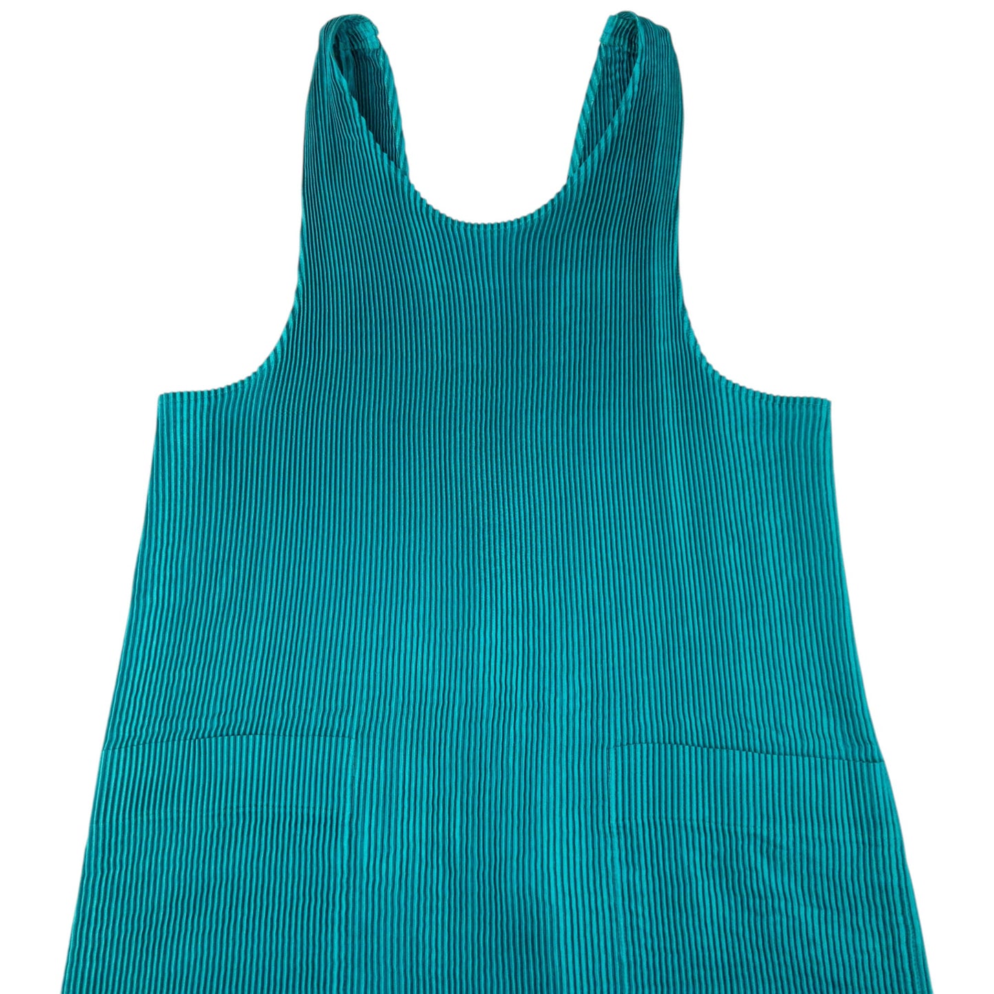 Vintage 90s Issey Miyake Pleated Longline Vest Dress Womens Size L | Large, Green