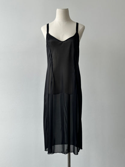 Vintage 2000s Sheer Midi Slip Dress - S-M