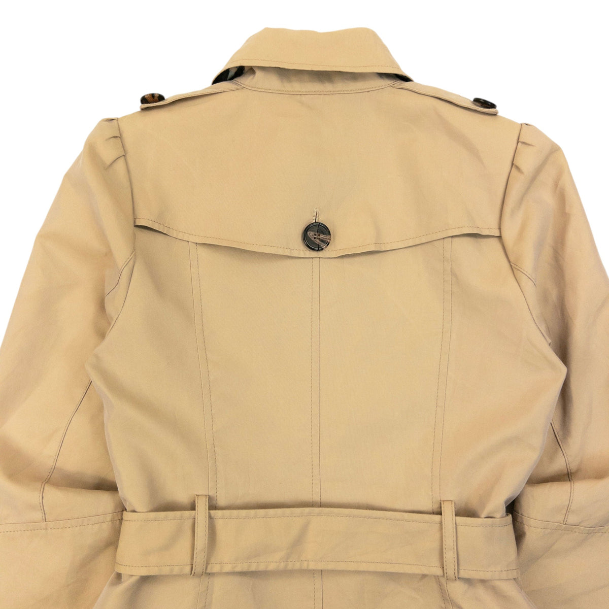 Vintage 2000s Burberry Blue Label Nova Check Lined Trench Jacket Womens Size XS | XS, Beige