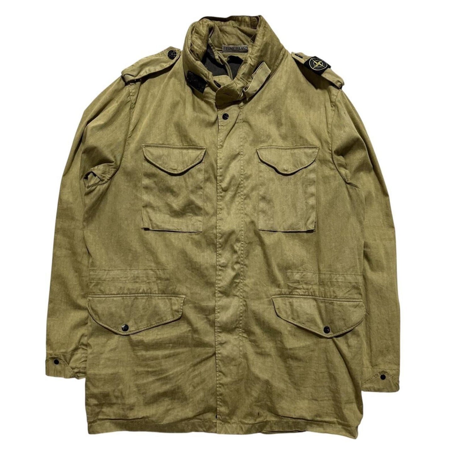 Stone Island Shoulder Badge Field Jacket | XXL, Olive