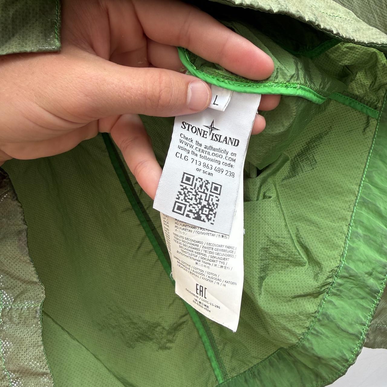 Stone Island Pixel Reflective Jacket Green (L) | Large, Green