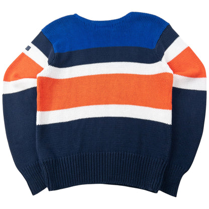 Vintage 2000s Polo Ralph Lauren Striped Knit Jumper SIze S