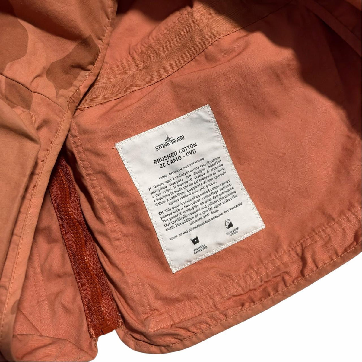 Stone Island Supreme Bushed Cotton Camo Vest | Small, Camo