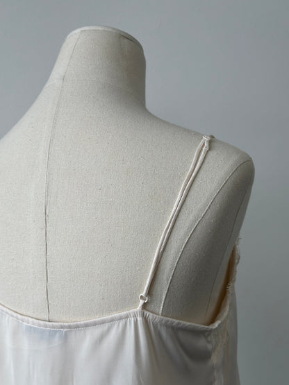 Vintage 2000s Satin Lace Top - M
