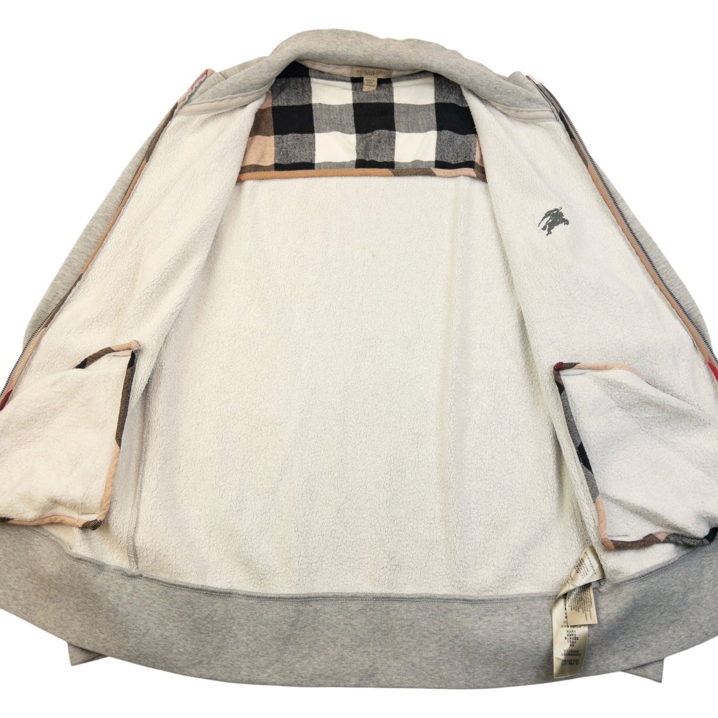 Vintage Burberry Brit Zip Up Sweatshirt Size S | Small, Grey