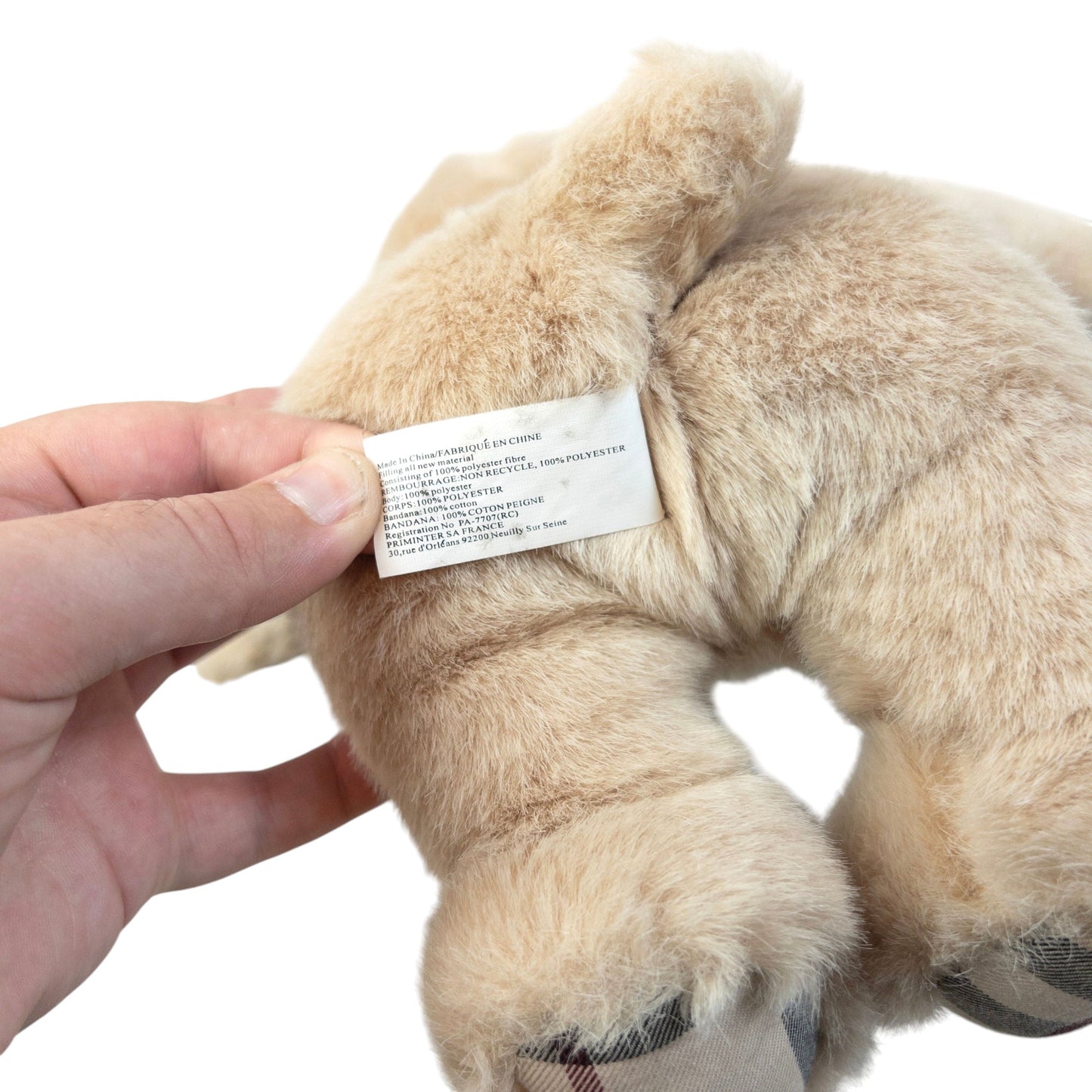 Vintage 2000s Burberry Nova Check Teddy Bear | O/S, Beige