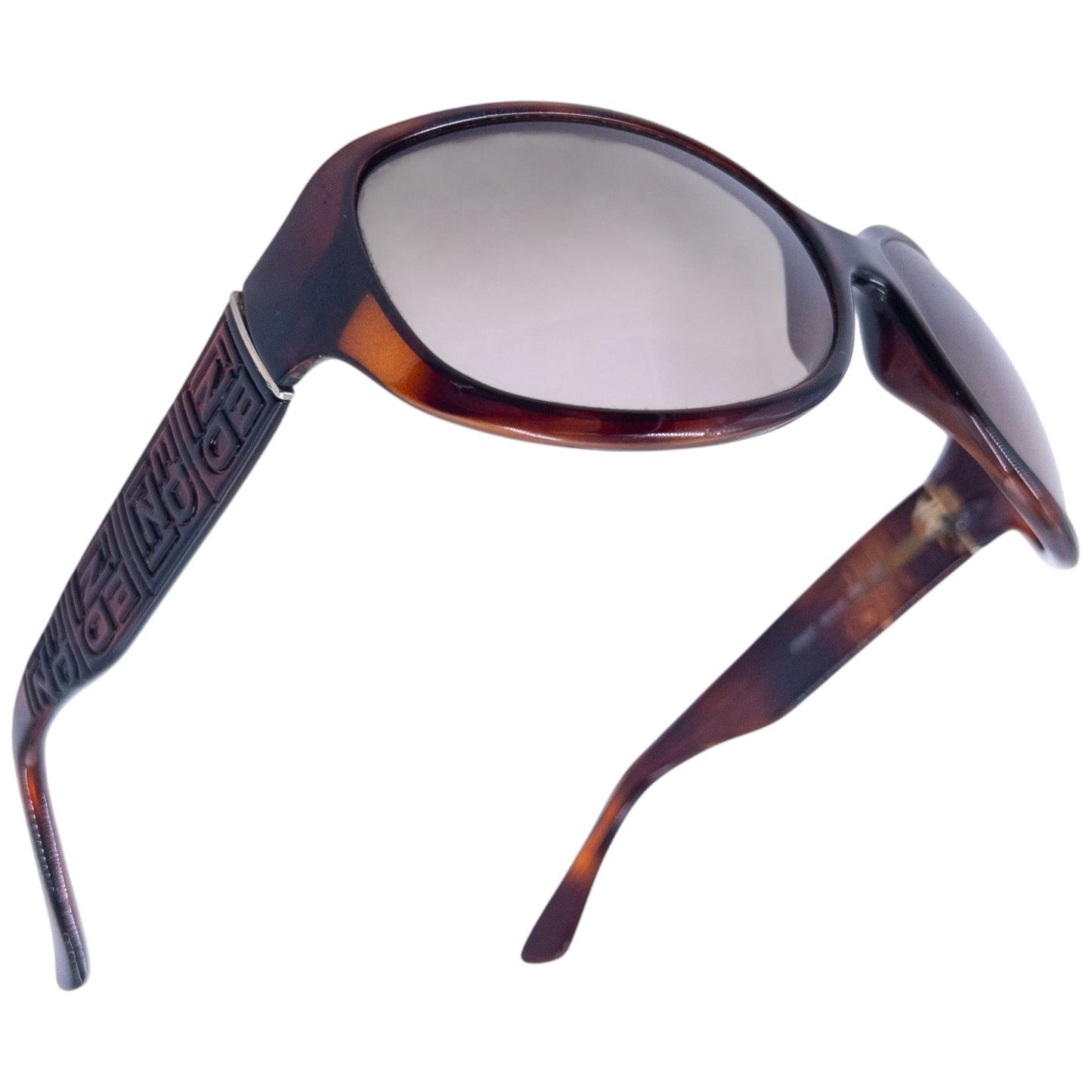 Vintage Fendi Embossed Monogram Tortoise Shell Sunglasses