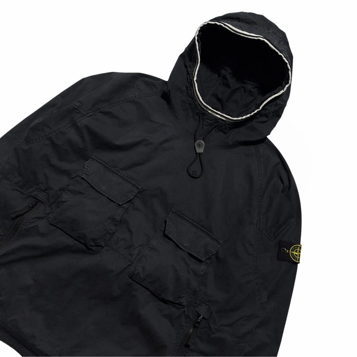 Stone Island Supima Pullover Smock | XXXL, Black