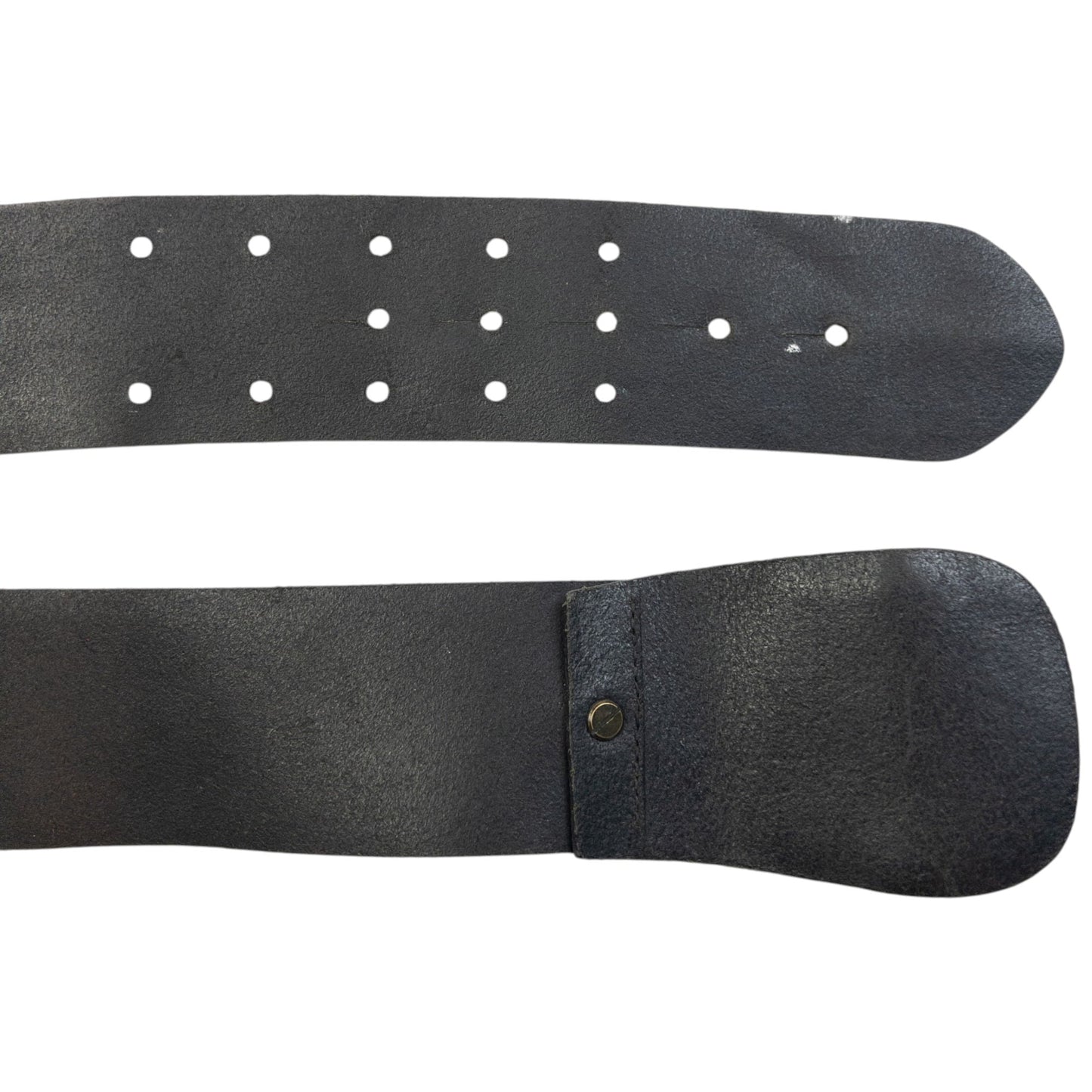 Vintage 2000s Burberry Leather Belt Size XL | O/S, Black