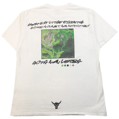 Vintage 2000s Stussy X Futura Graphic T Shirt Size L | Large, White