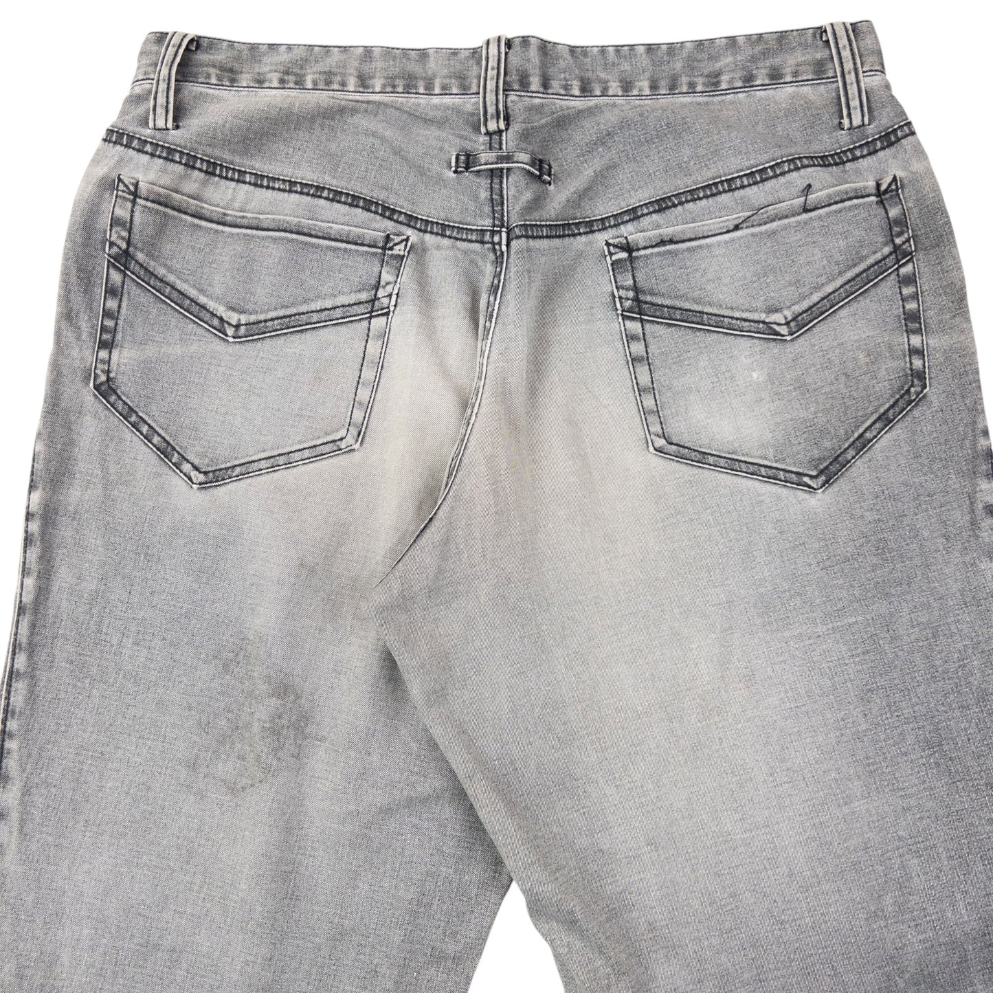 Vintage 90s Gaultier HOMME Objet Lightweight Denim Jeans Size W32 | W32, Grey