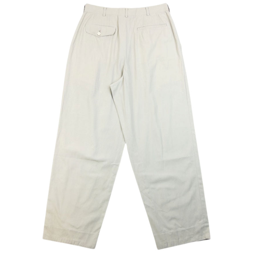 Vintage 1993 Comme Des Garçons HOMME Pleated Trousers Size W29 | W29, Cream