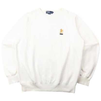 Vintage 90s Polo Ralph Lauren Lion Sweatshirt Size XL | XL, White