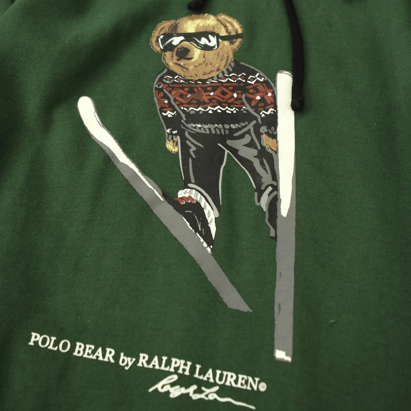 POLO RLAPH LAUREN SKI BEAR HOODY (M)  (M)