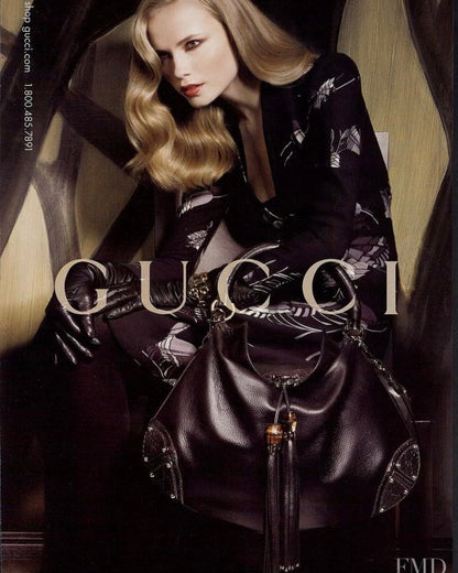 Gucci FW08 Indy Babushka Leather Shoulder Bag