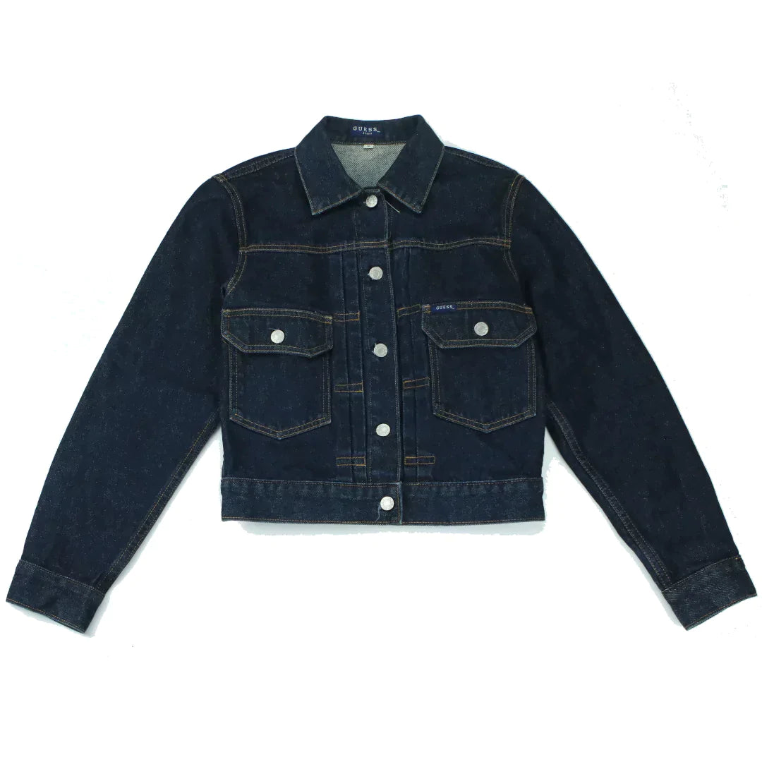 GUESS DENIM CROP JACKET  (S)