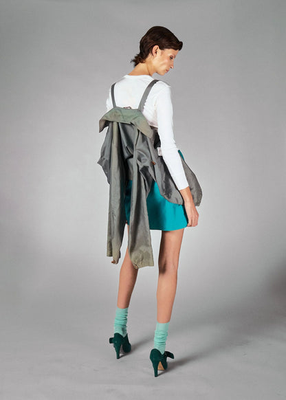Marni Turquoise A-Line Mini Skirt