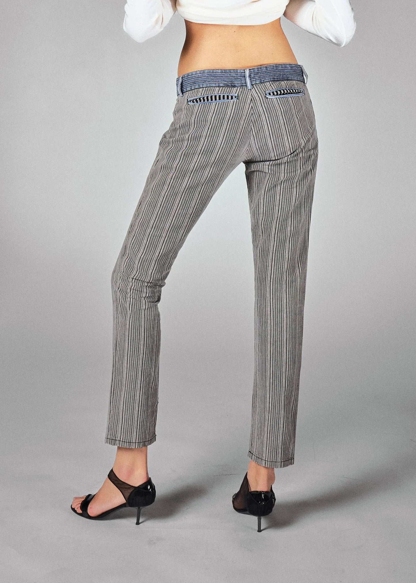 Balenciaga stripe cotton trousers