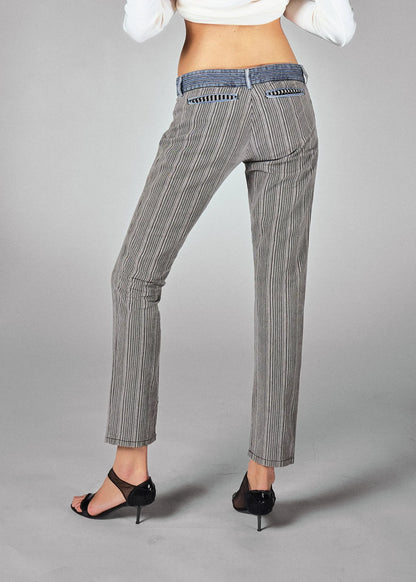 Balenciaga stripe cotton trousers
