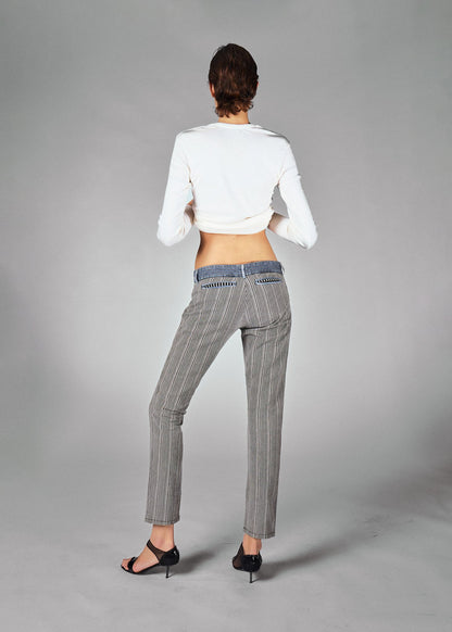 Balenciaga stripe cotton trousers