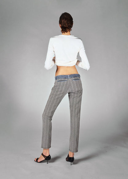 Balenciaga stripe cotton trousers